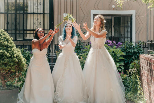 A beautiful wedding dress