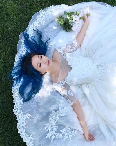 A beautiful wedding dress