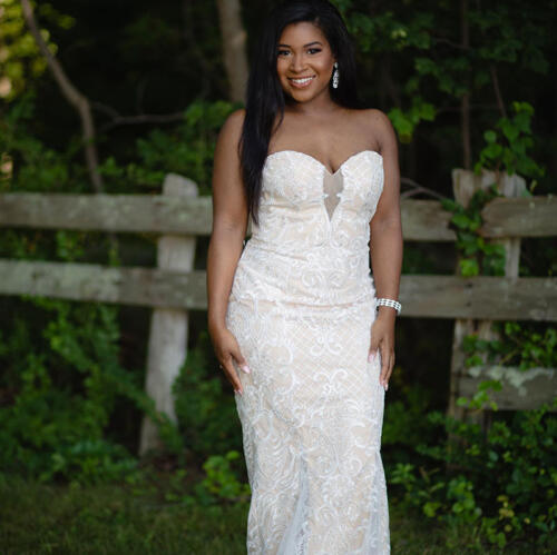 A beautiful wedding dress