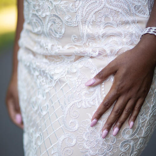 A beautiful wedding dress