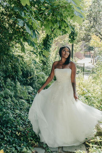 A beautiful wedding dress