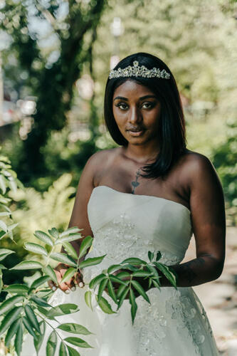 A beautiful wedding dress