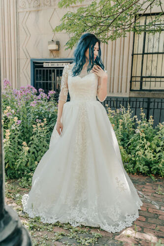A beautiful wedding dress