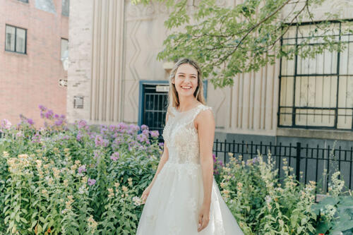 A beautiful wedding dress